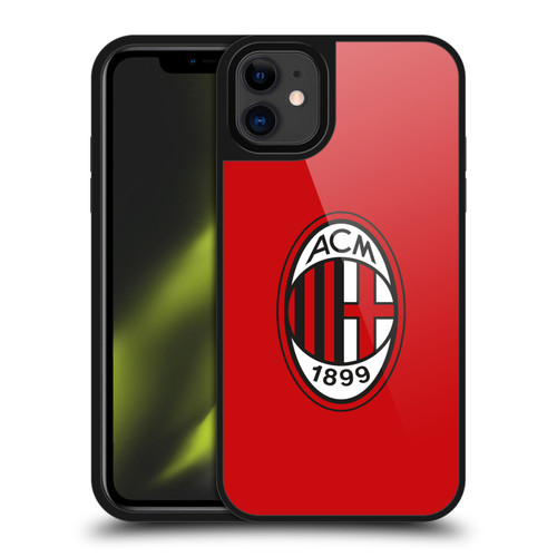 AC Milan Crest Full Colour Red Gel Armour Case For Apple iPhone 11