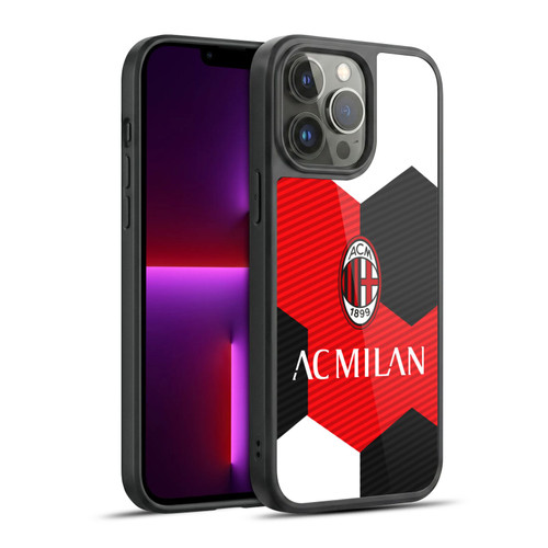 AC Milan Crest Ball Gel Armour Case For Apple iPhone 13 Pro Max