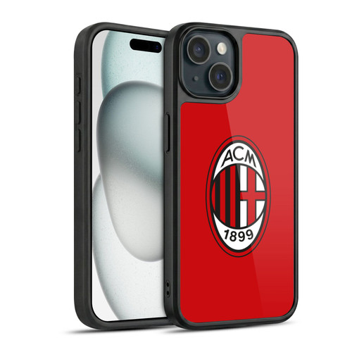 AC Milan Crest Full Colour Red Gel Armour Case For Apple iPhone 15