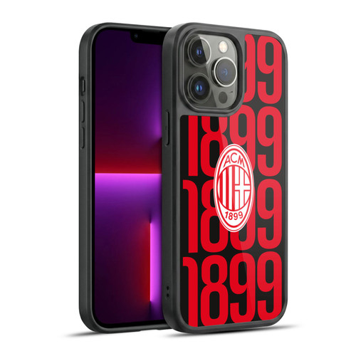 AC Milan Graphics Pattern Gel Armour Case For Apple iPhone 13 Pro Max