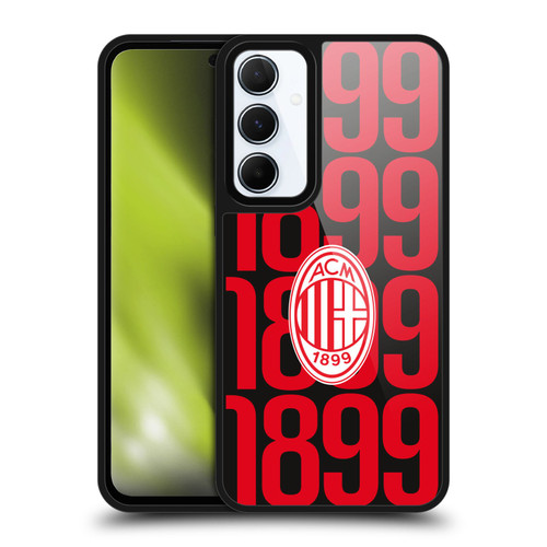 AC Milan Graphics Pattern Gel Armour Case For Samsung Galaxy A55 5G