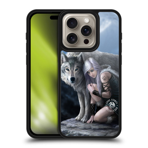 Anne Stokes Wolves Protector Gel Armour Case For Apple iPhone 16 Pro