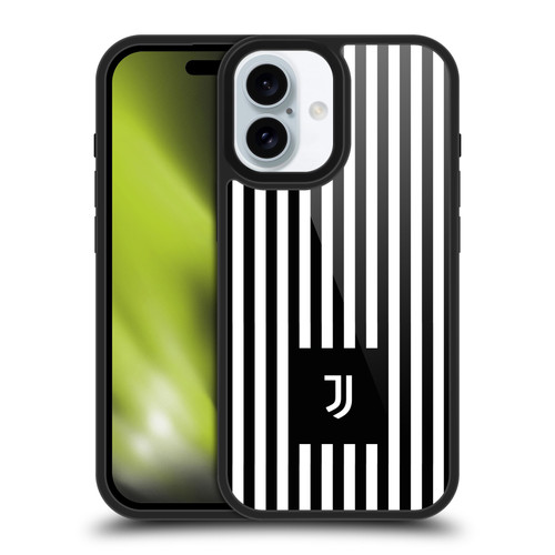 Juventus Football Club Lifestyle 2 Black & White Stripes Gel Armour Case For Apple iPhone 16