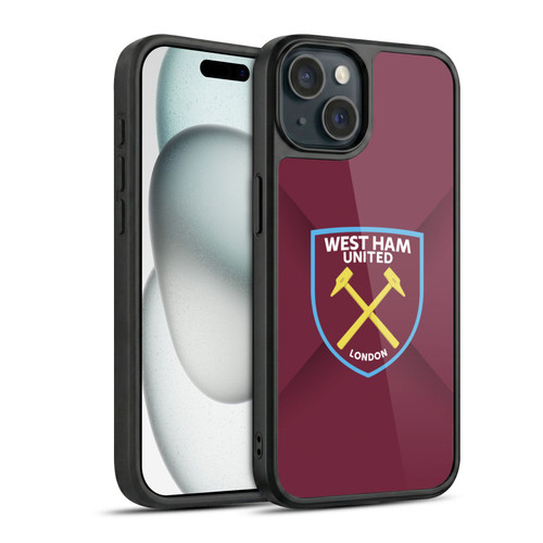 West Ham United FC Crest Gradient Gel Armour Case For Apple iPhone 15