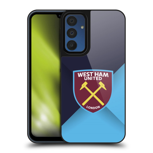West Ham United FC Crest Blue Gradient Gel Armour Case For Samsung Galaxy A15