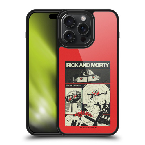 Rick And Morty Duo Graphics The Space Cruiser Collage Gel Armour Case For Apple iPhone 15 Pro Max