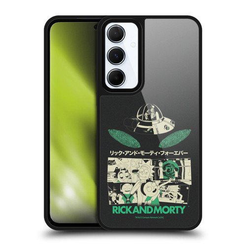 Rick And Morty Duo Graphics Portals Gel Armour Case For Samsung Galaxy A55 5G