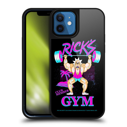 Rick And Morty Season 1 & 2 Graphics Rick's Gym Gel Armour Case For Apple iPhone 12 / iPhone 12 Pro