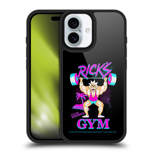 Rick And Morty Season 1 & 2 Graphics Rick's Gym Gel Armour Case For Apple iPhone 16