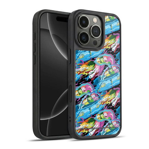 Rick And Morty Season 5 Graphics Warp Pattern Gel Armour Case For Apple iPhone 16 Pro