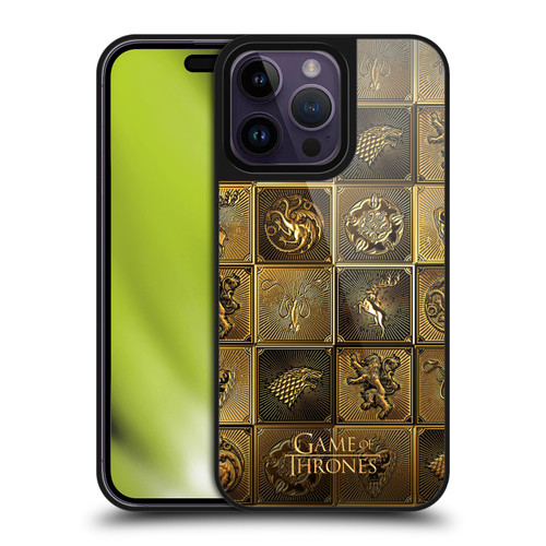 HBO Game of Thrones Golden Sigils All Houses Gel Armour Case For Apple iPhone 14 Pro Max