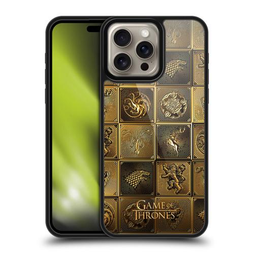 HBO Game of Thrones Golden Sigils All Houses Gel Armour Case For Apple iPhone 16 Pro Max
