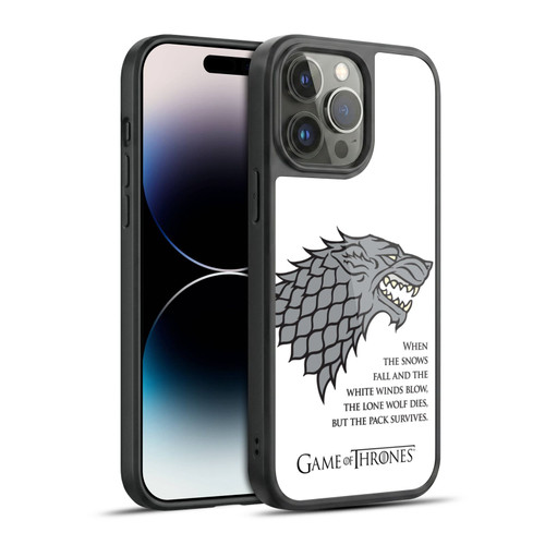 HBO Game of Thrones Graphics White Winds Gel Armour Case For Apple iPhone 14 Pro Max