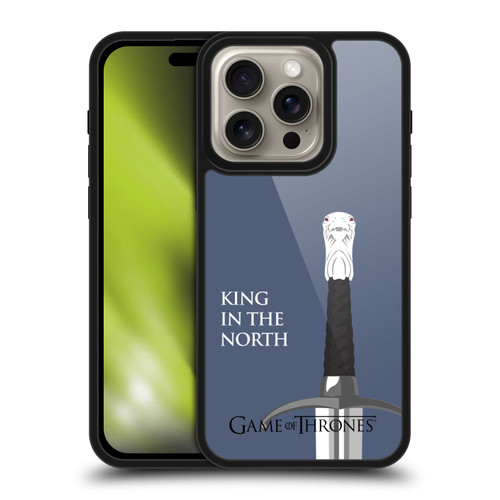 HBO Game of Thrones Graphics Longclaw King North Gel Armour Case For Apple iPhone 16 Pro
