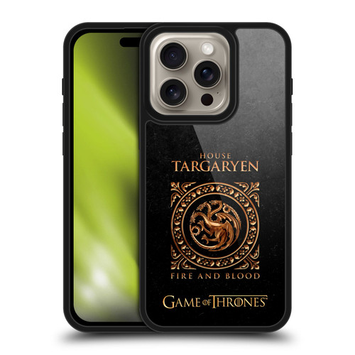 HBO Game of Thrones Metallic Sigils Targaryen Gel Armour Case For Apple iPhone 16 Pro