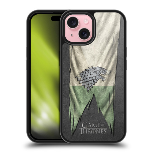 HBO Game of Thrones Sigil Flags Stark Gel Armour Case For Apple iPhone 15
