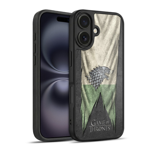 HBO Game of Thrones Sigil Flags Stark Gel Armour Case For Apple iPhone 16