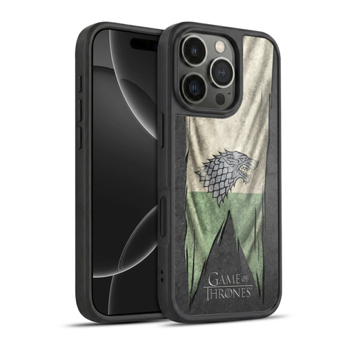 HBO Game of Thrones Sigil Flags Stark Gel Armour Case For Apple iPhone 16 Pro