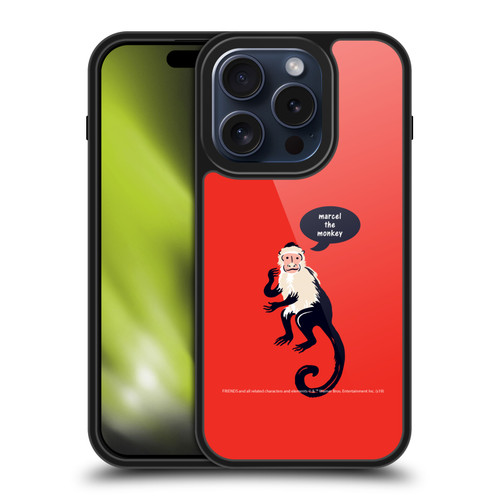 Friends TV Show Iconic Marcel The Monkey Gel Armour Case For Apple iPhone 15 Pro