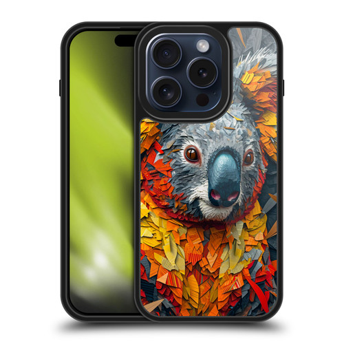 Haroulita Mix Art Animals Koala Gel Armour Case For Apple iPhone 15 Pro