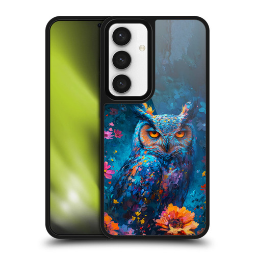 Haroulita Mix Art Animals Owl In Flowers Gel Armour Case For Samsung Galaxy S24 5G