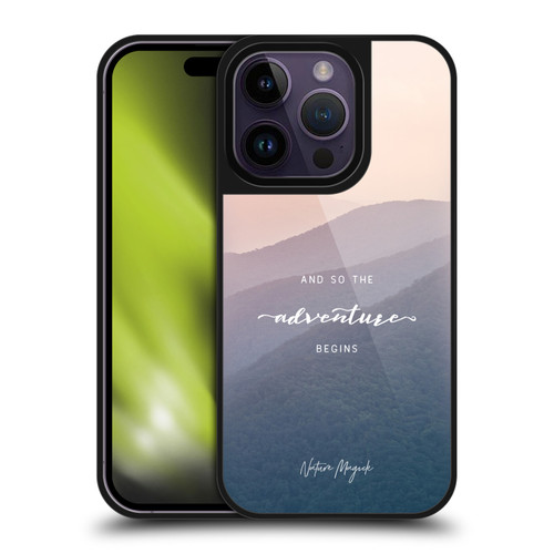Nature Magick So The Adventure Begins Quote Mountains Gel Armour Case For Apple iPhone 14 Pro