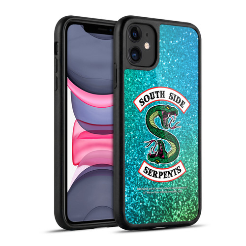 Riverdale South Side Serpents Glitter Print Logo Gel Armour Case For Apple iPhone 11