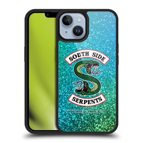 Riverdale South Side Serpents Glitter Print Logo Gel Armour Case For Apple iPhone 14