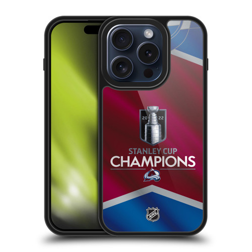 NHL 2022 Stanley Cup Champions Colorado Avalanche Jersey Gel Armour Case For Apple iPhone 15 Pro