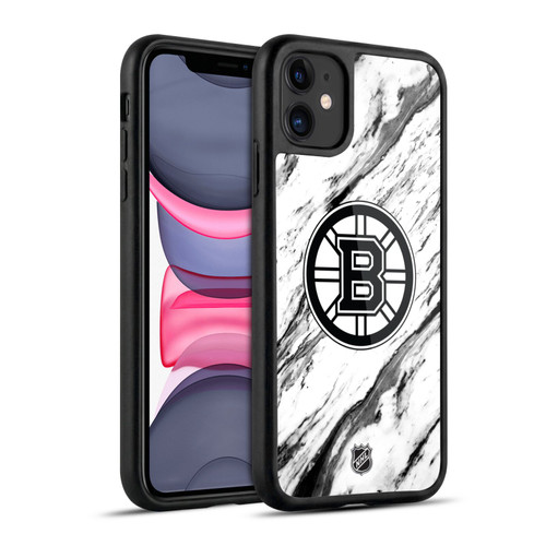 NHL Boston Bruins Marble Gel Armour Case For Apple iPhone 11