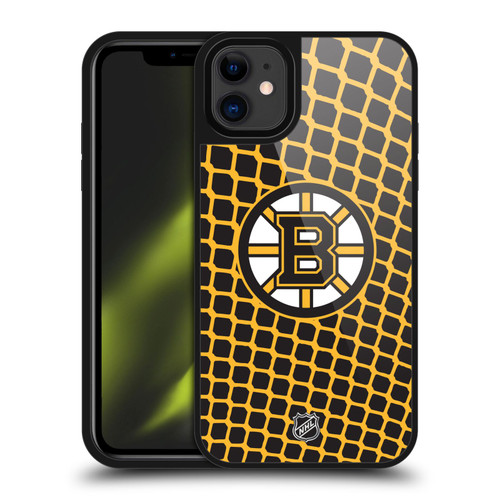 NHL Boston Bruins Net Pattern Gel Armour Case For Apple iPhone 11 NHL Boston Bruins Net Pattern Gel Armour Case For Apple iPhone 11