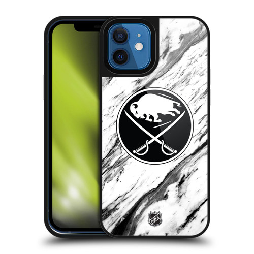 NHL Buffalo Sabres Marble Gel Armour Case For Apple iPhone 12 / iPhone 12 Pro