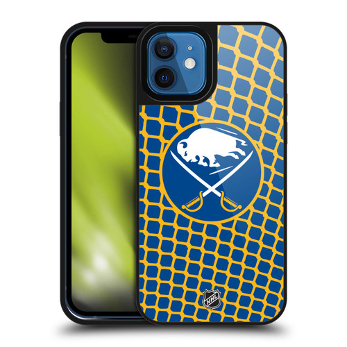 NHL Buffalo Sabres Net Pattern Gel Armour Case For Apple iPhone 12 / iPhone 12 Pro