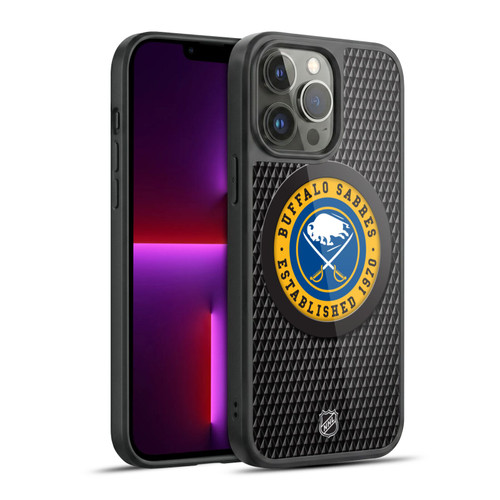 NHL Buffalo Sabres Puck Texture Gel Armour Case For Apple iPhone 13 Pro Max