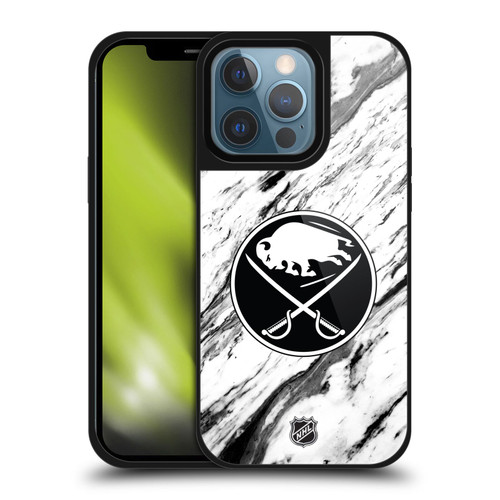 NHL Buffalo Sabres Marble Gel Armour Case For Apple iPhone 13 Pro