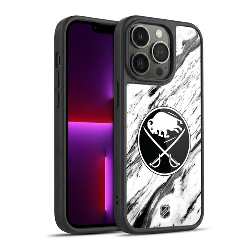 NHL Buffalo Sabres Marble Gel Armour Case For Apple iPhone 13 Pro