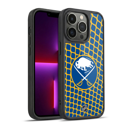 NHL Buffalo Sabres Net Pattern Gel Armour Case For Apple iPhone 13 Pro