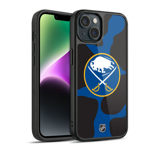 NHL Buffalo Sabres Cow Pattern Gel Armour Case For Apple iPhone 14