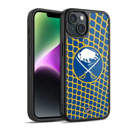 NHL Buffalo Sabres Net Pattern Gel Armour Case For Apple iPhone 14