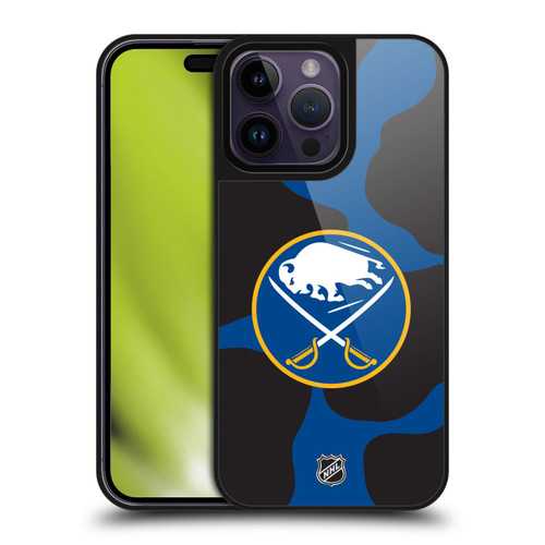 NHL Buffalo Sabres Cow Pattern Gel Armour Case For Apple iPhone 14 Pro Max