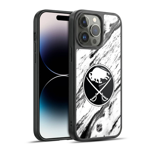 NHL Buffalo Sabres Marble Gel Armour Case For Apple iPhone 14 Pro Max