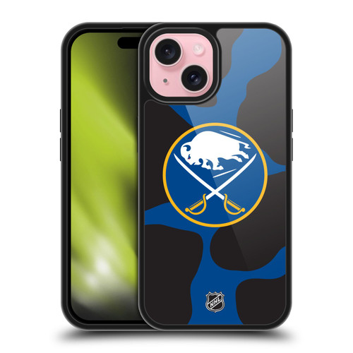 NHL Buffalo Sabres Cow Pattern Gel Armour Case For Apple iPhone 15
