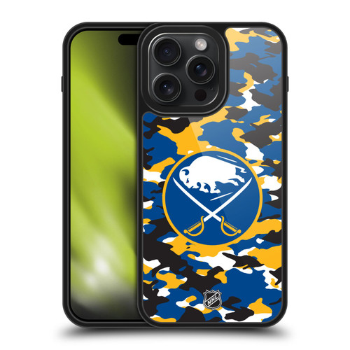 NHL Buffalo Sabres Camouflage Gel Armour Case For Apple iPhone 15 Pro Max