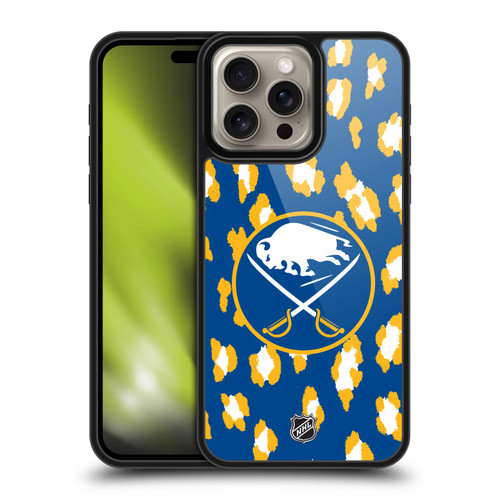 NHL Buffalo Sabres Leopard Pattern Gel Armour Case For Apple iPhone 16 Pro Max