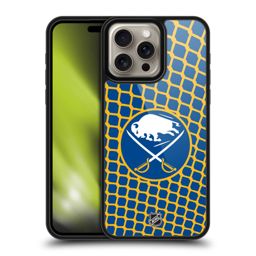 NHL Buffalo Sabres Net Pattern Gel Armour Case For Apple iPhone 16 Pro Max