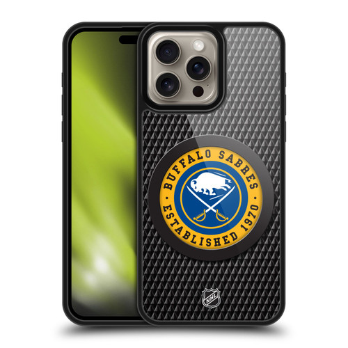 NHL Buffalo Sabres Puck Texture Gel Armour Case For Apple iPhone 16 Pro Max NHL Buffalo Sabres Puck Texture Gel Armour Case For Apple iPhone 16 Pro Max