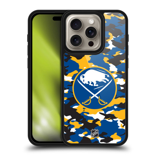 NHL Buffalo Sabres Camouflage Gel Armour Case For Apple iPhone 16 Pro
