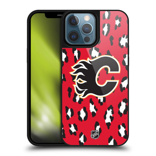 NHL Calgary Flames Leopard Pattern Gel Armour Case For Apple iPhone 13 Pro Max NHL Calgary Flames Leopard Pattern Gel Armour Case For Apple iPhone 13 Pro Max