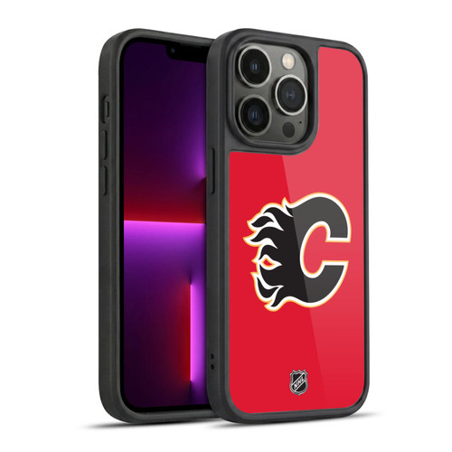 NHL Calgary Flames Plain Gel Armour Case For Apple iPhone 13 Pro