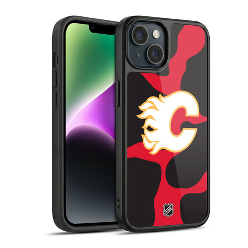 NHL Calgary Flames Cow Pattern Gel Armour Case For Apple iPhone 14